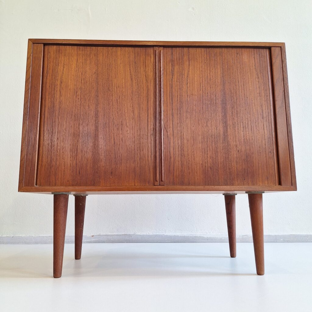 tambour sliding door cabinet by Kai Kristiaansen