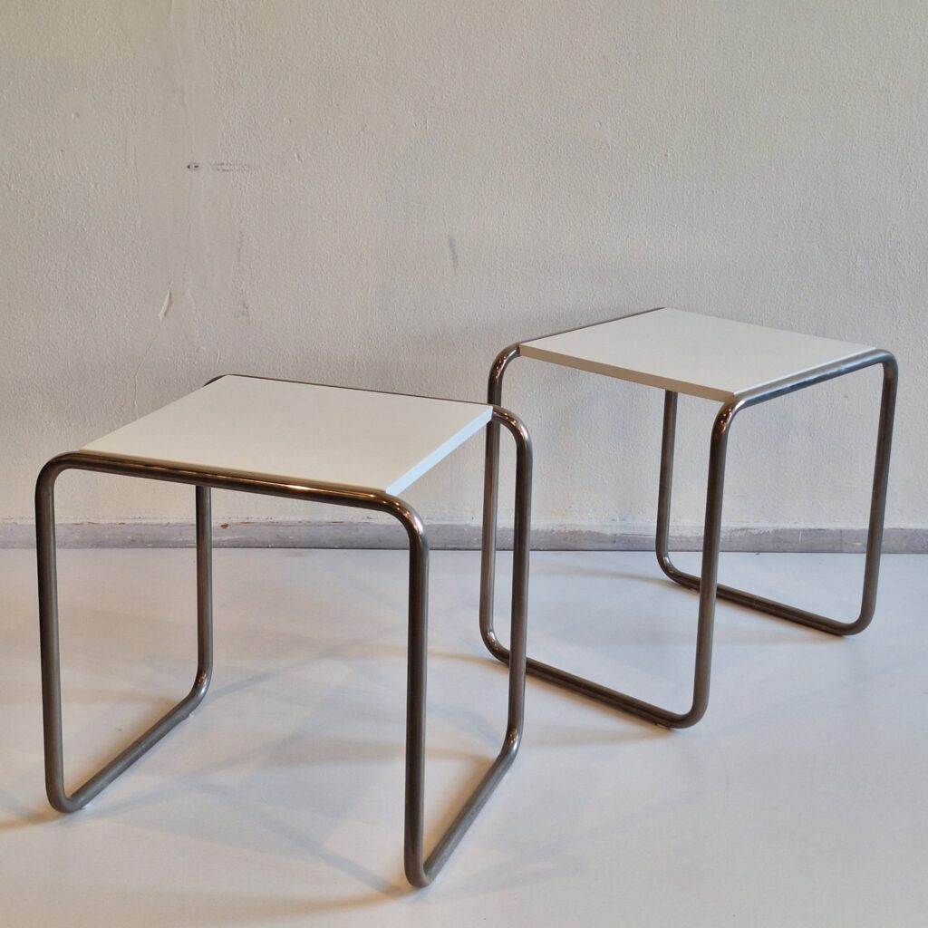 Marcel Breuer side tables Bauhaus B9 Tecta